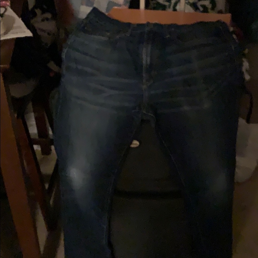 Dark blue jeans